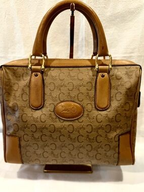 VINTAGE CELINE MACADAM BLASON MONOGRAM HANDBAG